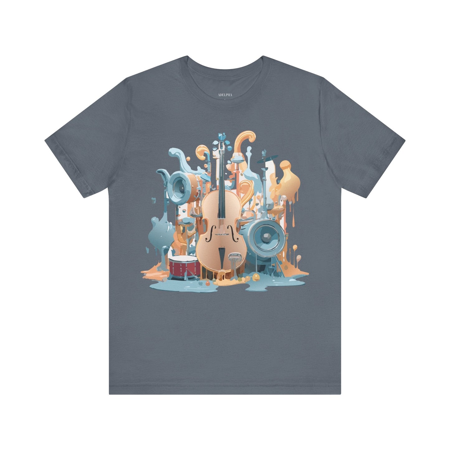 Adelpha Music Graphic T Shirt Unisex Jersey Short Sleeve Vintage Inspired Art Tee
