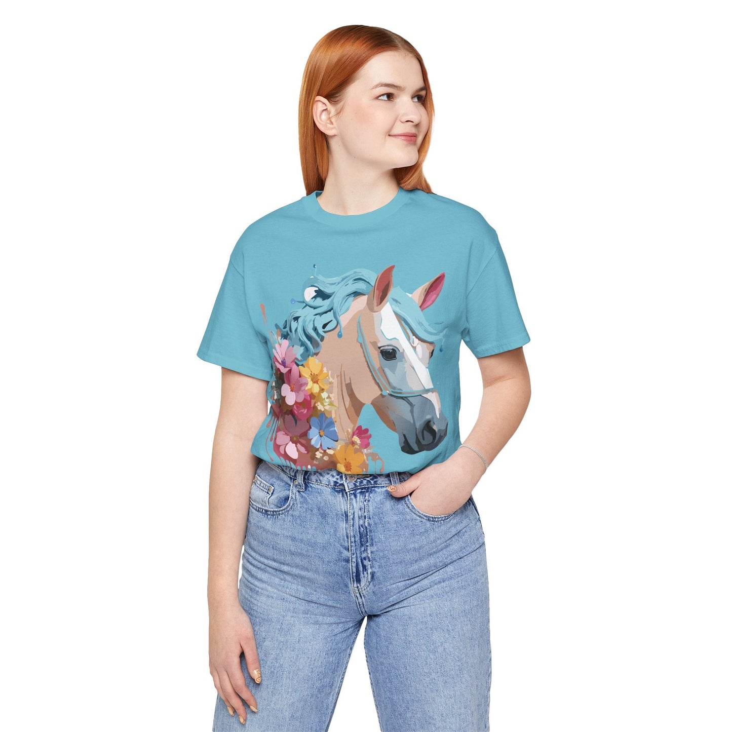 Horse Graphic Unisex 100 Cotton Vintage Animal Art T-Shirt 17