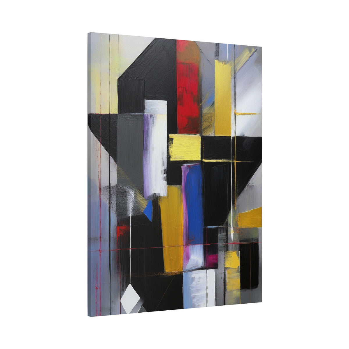 Abstract Geometric Painting Print Canvas 20x24,20x30,24x30 24x32,24x36,30x40 32x48,36x48,40x60 Pine-Wood Inner Frame ABS-36