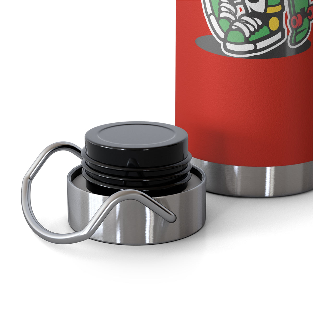 22oz Copper Insulated Water Bottle with Cartoon Design - CV108