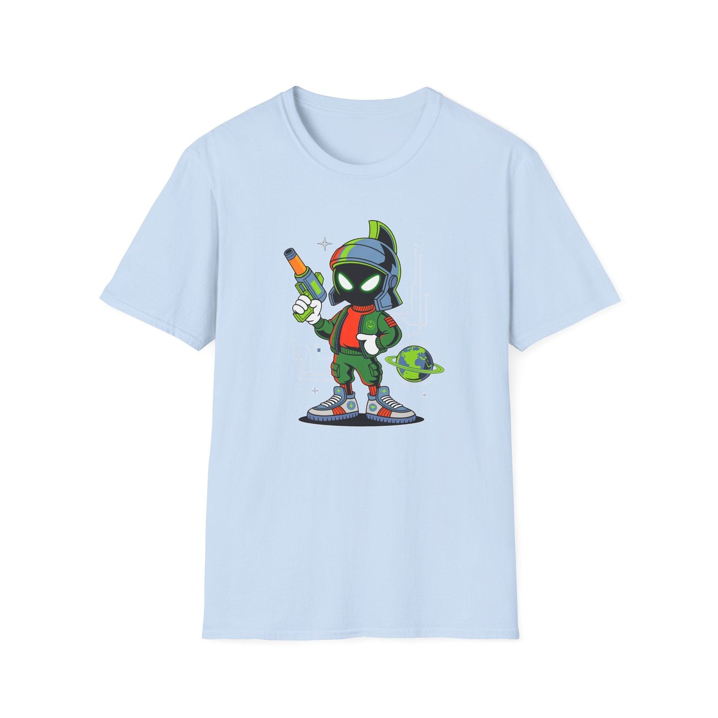 Gildan Softstyle 64000 Unisex Cartoon T Shirt With Animation And Funny Animals Design