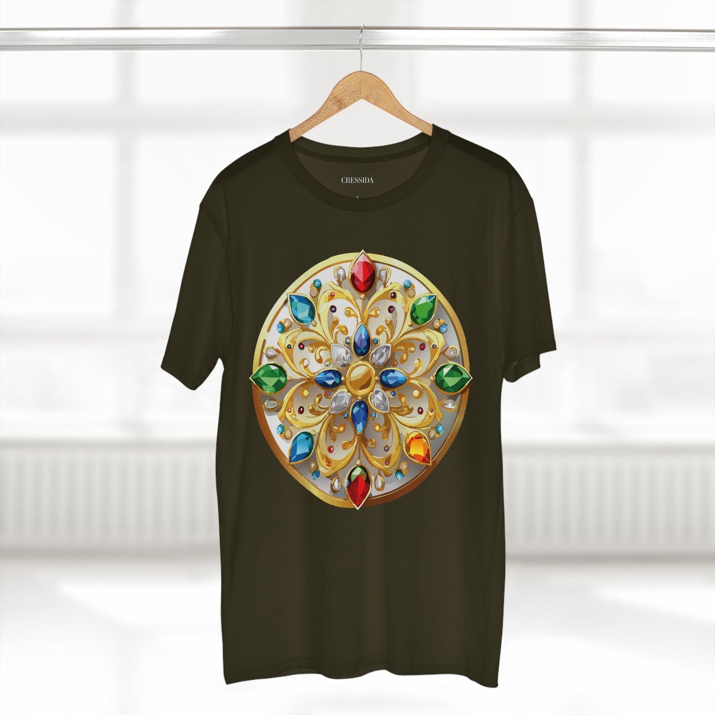 Medallion Graphic T-Shirt Unisex 100 Cotton With Gold Art Design Medal Tee 3