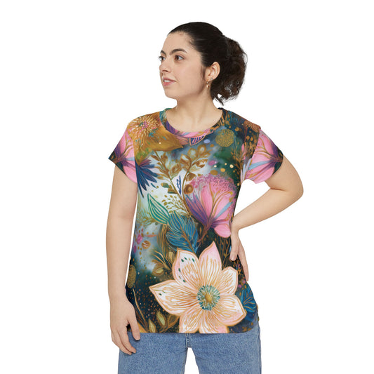 Camisa Poly-Span con estampados florales