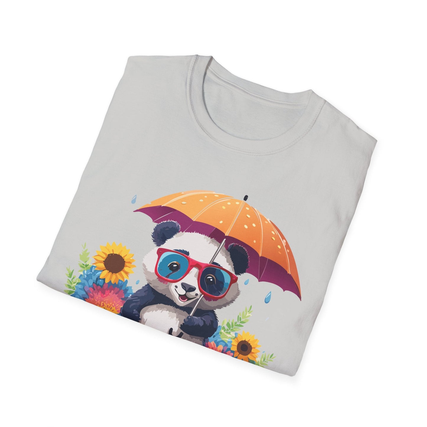 Panda Shirt Unisex Panda Tee Animal Graphic T Shirt Softstyle 64000 Cotton Breathable Everyday