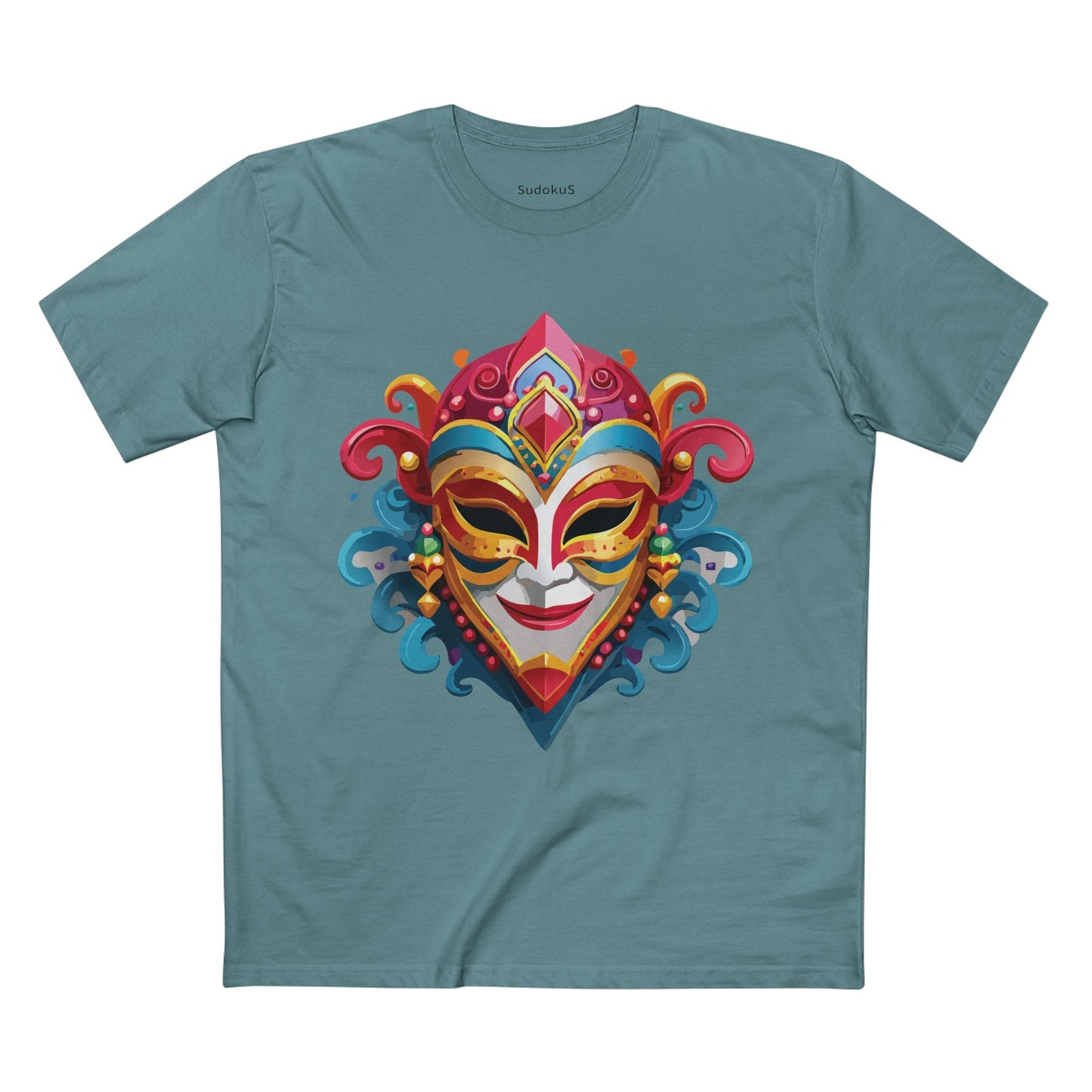 Mask Graphic Unisex 100 Cotton Staple Tee 21