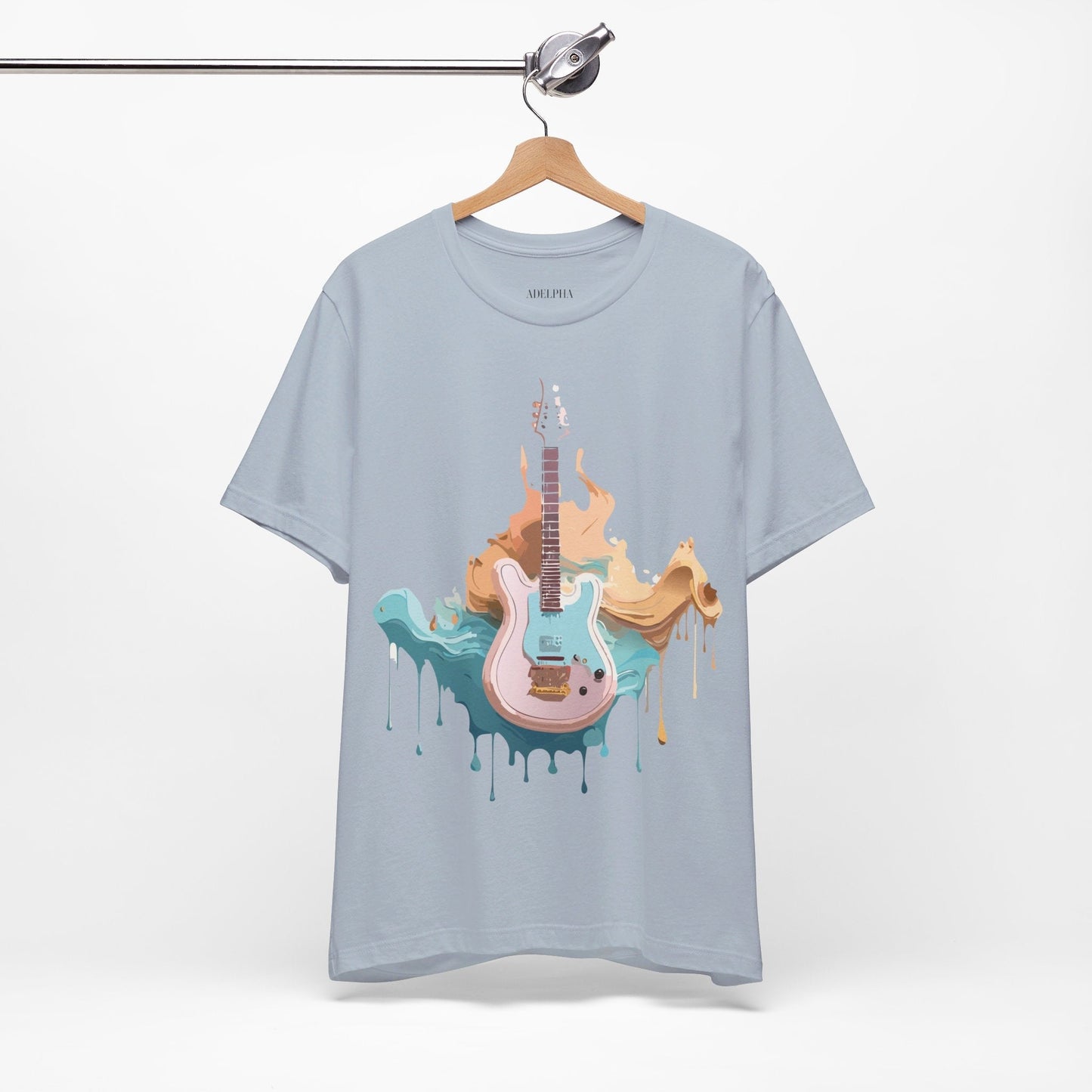 Music Graphic Unisex 100 Cotton Vintage Art with Musical Elements Tee 46