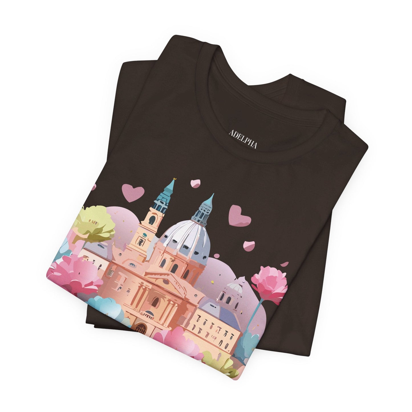 Prague Tourist Graphic Tee By Unisex Vintage Inspired Art Original Artwork