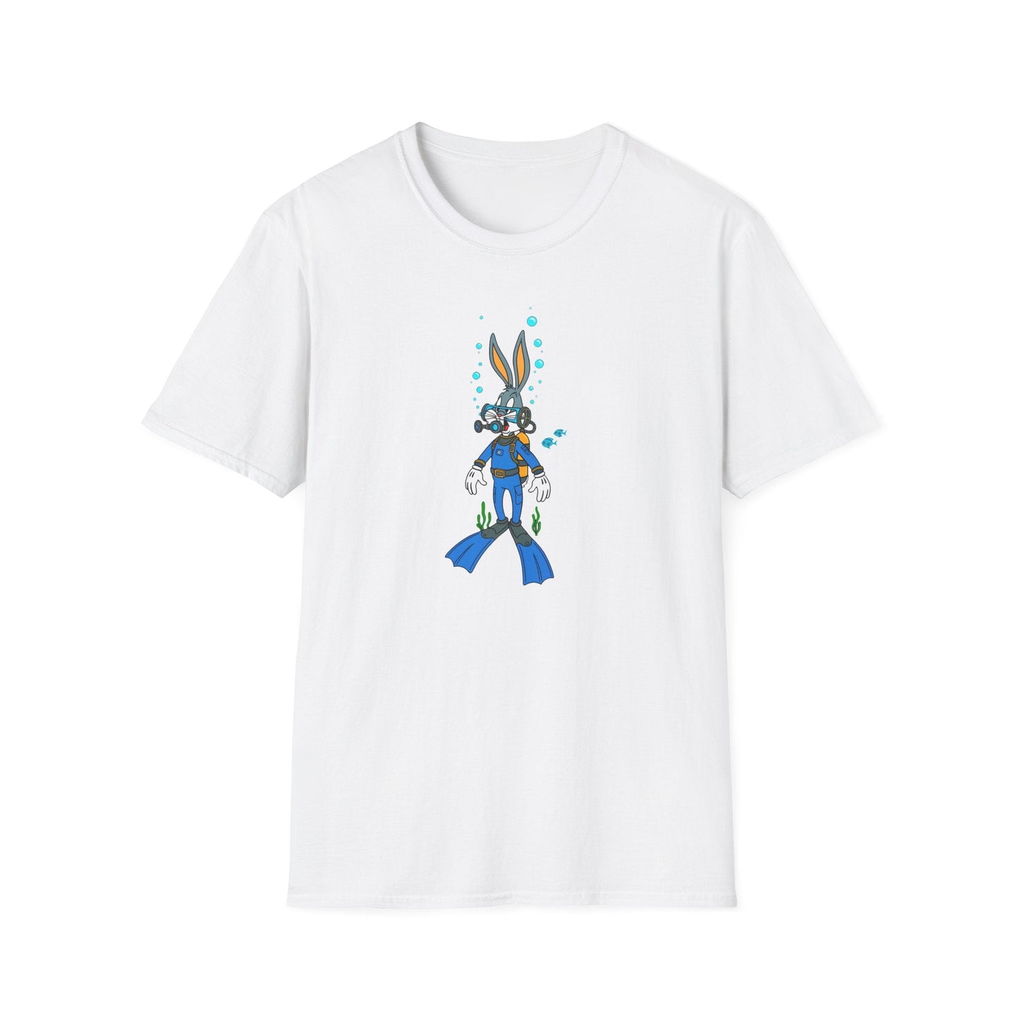Bugs Bunny Animation Shirt Unisex T Shirt Cartoon Design Tee 100 Percent Cotton Gildan Softstyle