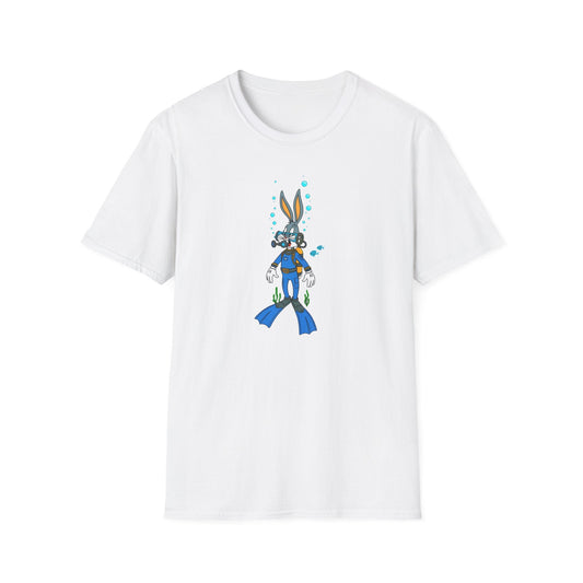 Cartoon Bunny Graphic Unisex Cotton Animal Animation Artwork Design Tee 20