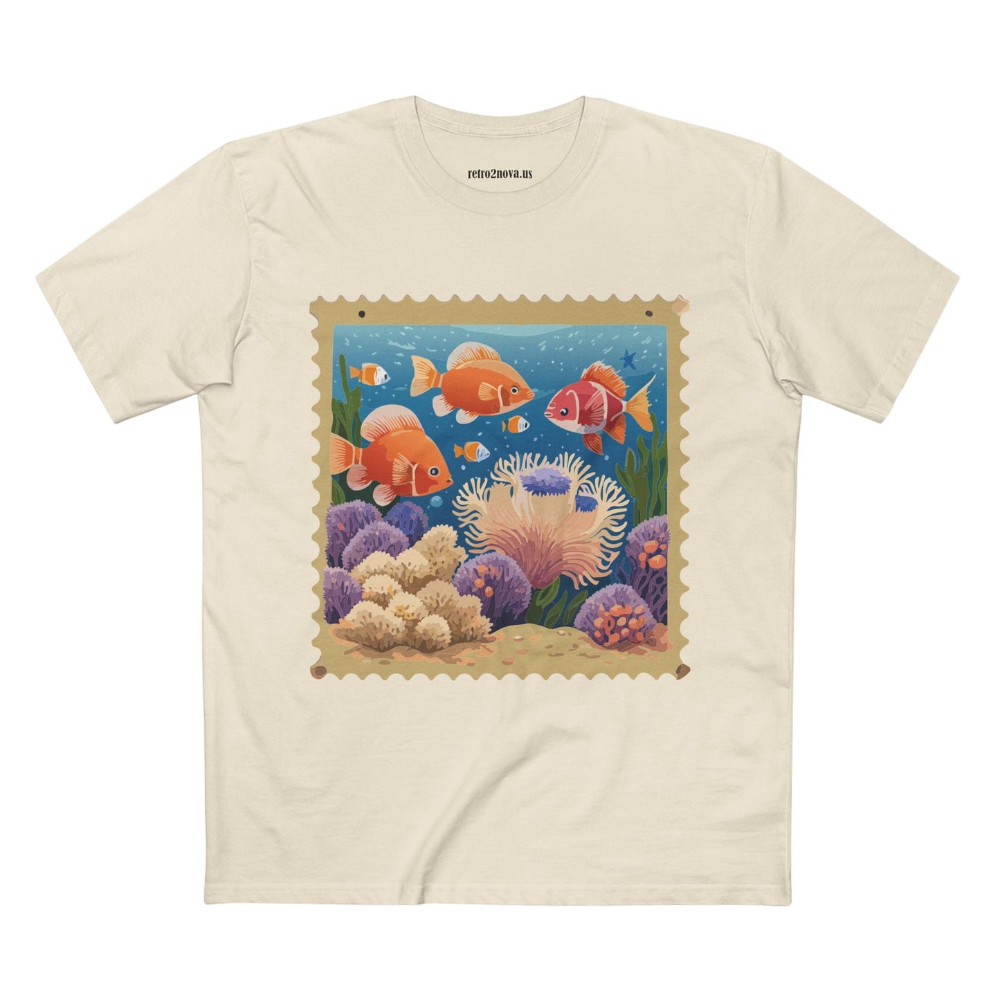 Stamp Shirt Postage Stamp Tee PS20 Unisex Premium Cotton Art Tee Retro2Nova Collection