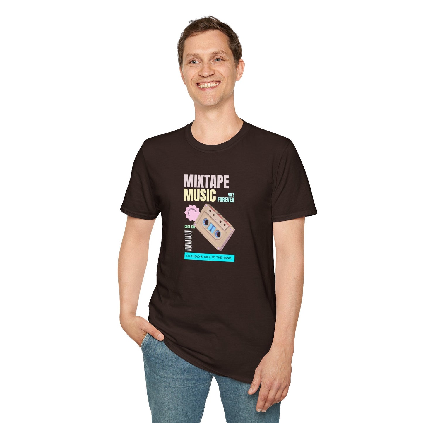 Mixtape Music T-Shirt Unisex Cotton Retro Cassette Graphic Tee
