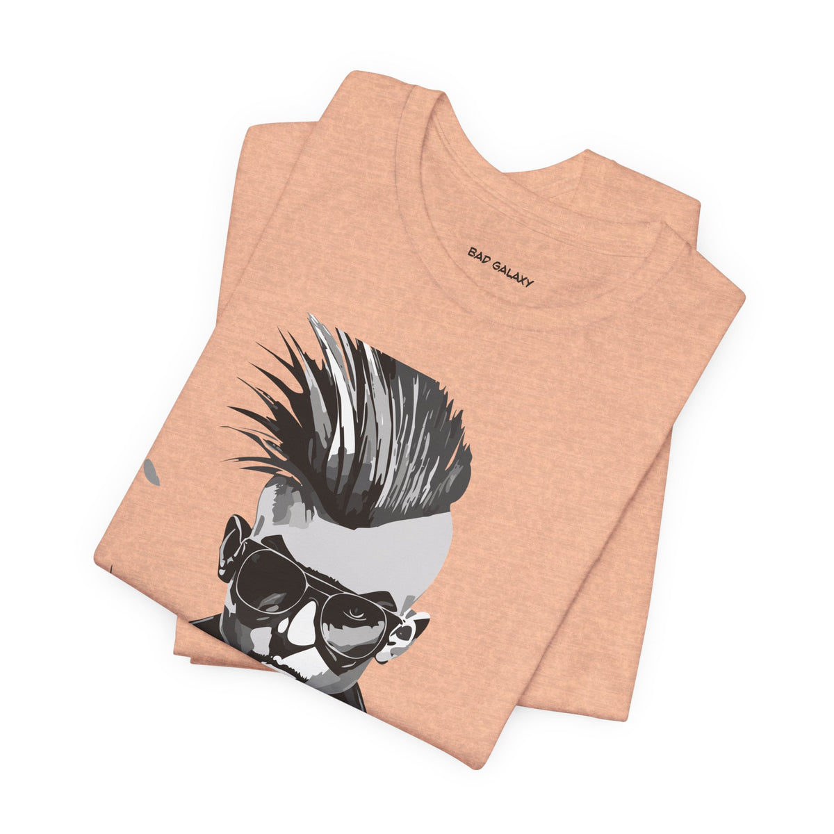 Punk Rock Graphic Unisex Cotton Bella+Canvas Tee with Art Design b30