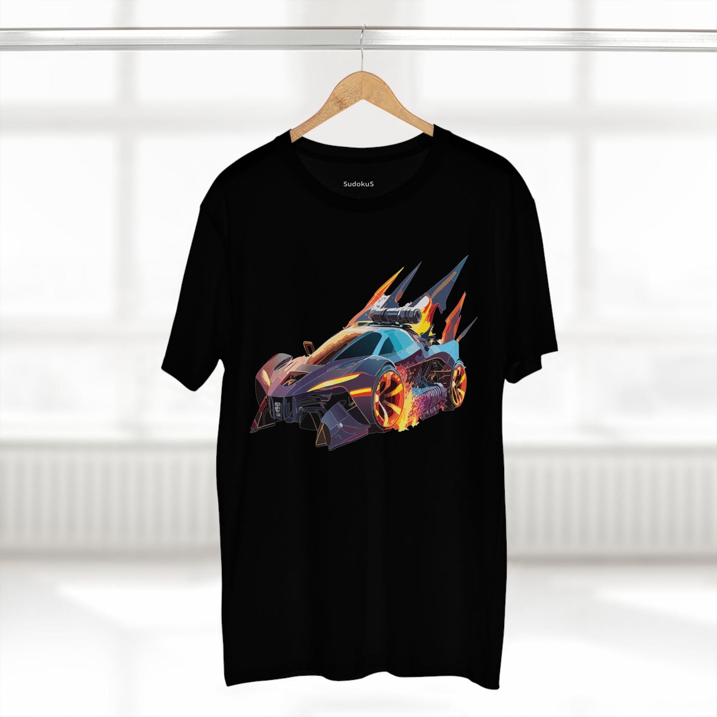 Car Graphic Unisex 100 Cotton Staple Tee 1