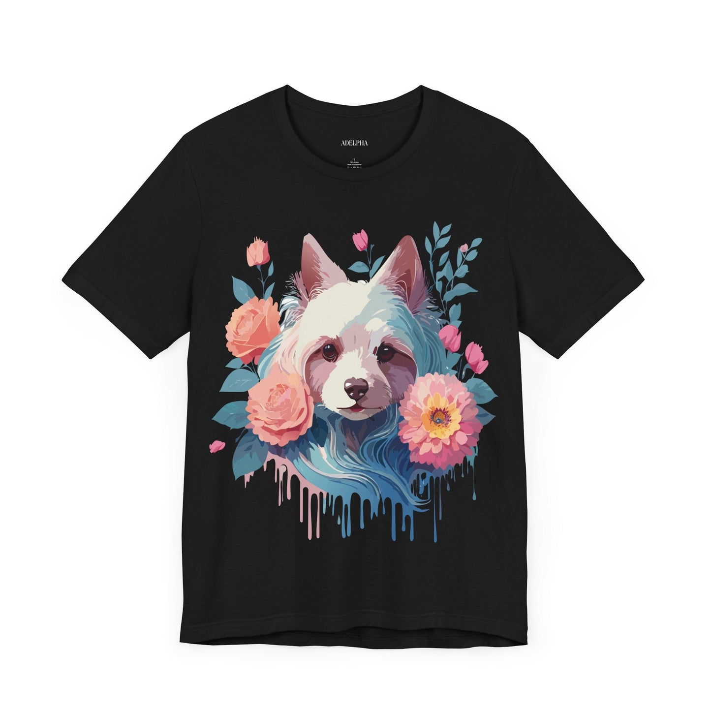Adelpha Unisex Graphic Dog Shirt Short Sleeve Tee With Vintage Inspired Artwork Design