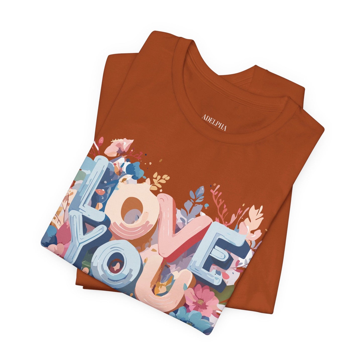 Valentine Graphic Tee Unisex Short Sleeve Art Design By Adelpha Vintage Inspired Tee