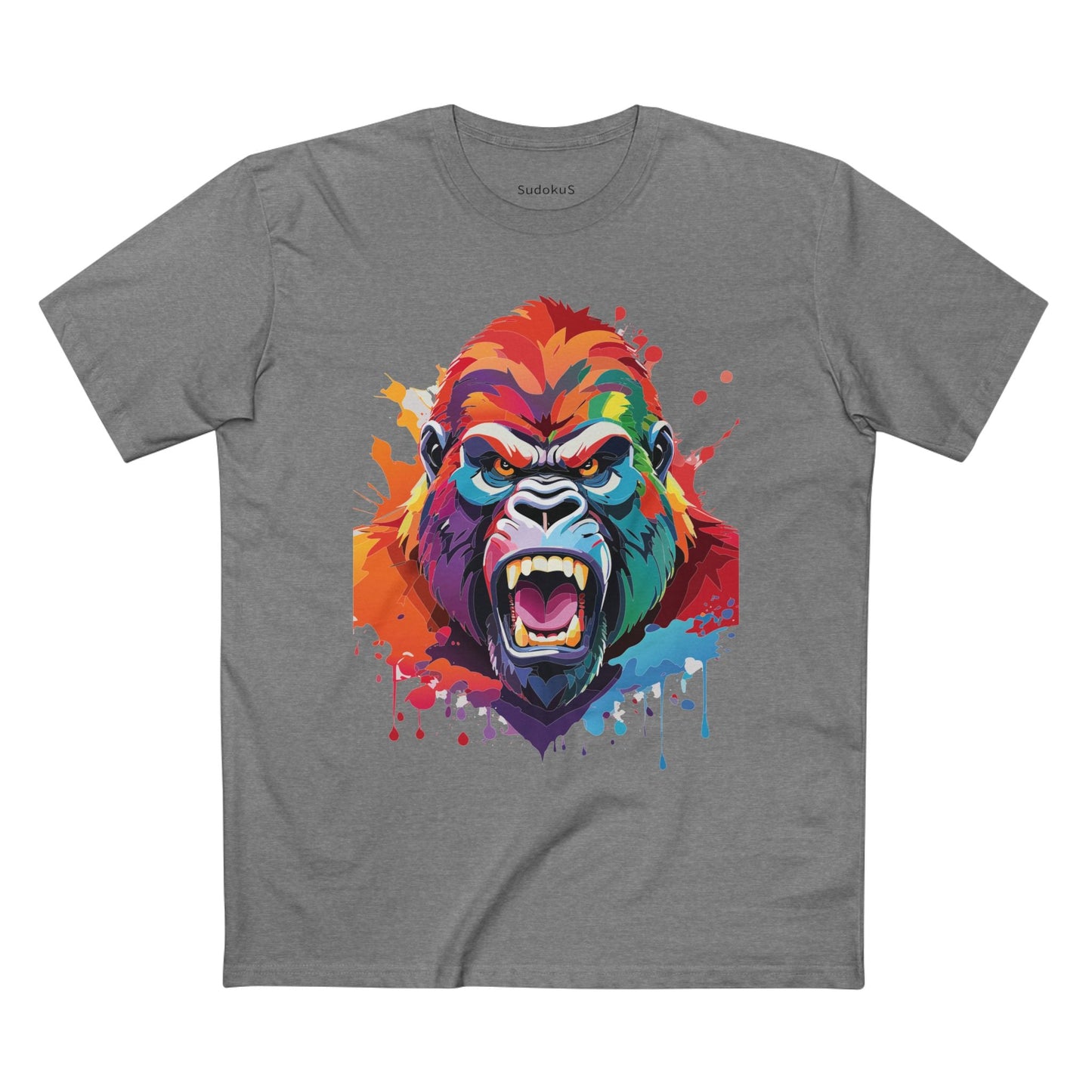 Gorilla Graphic Unisex 100 Cotton Staple Tee with Animal Design Artwork 7