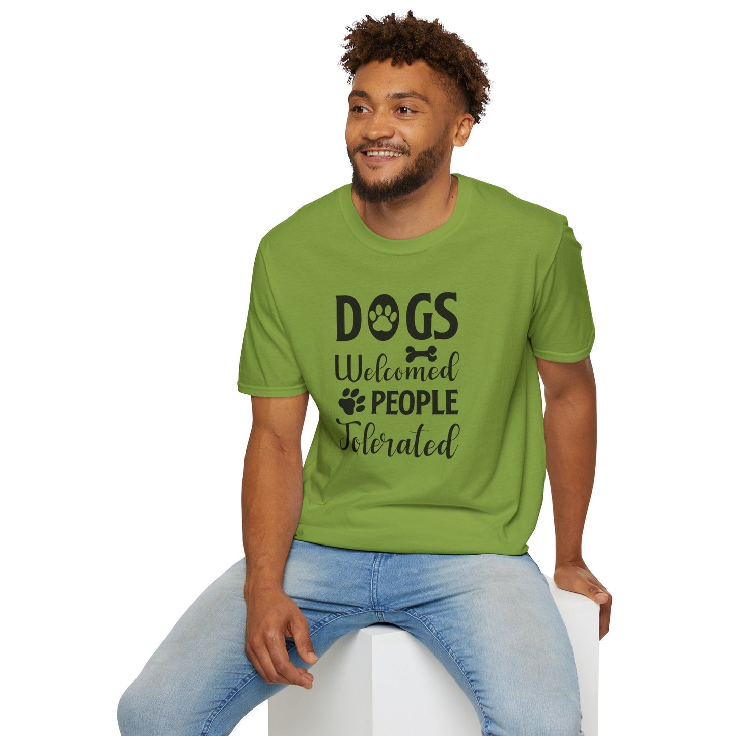 Dog Slogan T Shirts With Funny Words Tee Shirt Featuring Funny Quotes Unisex Gildan Softstyle 64000 Ringspun Cotton
