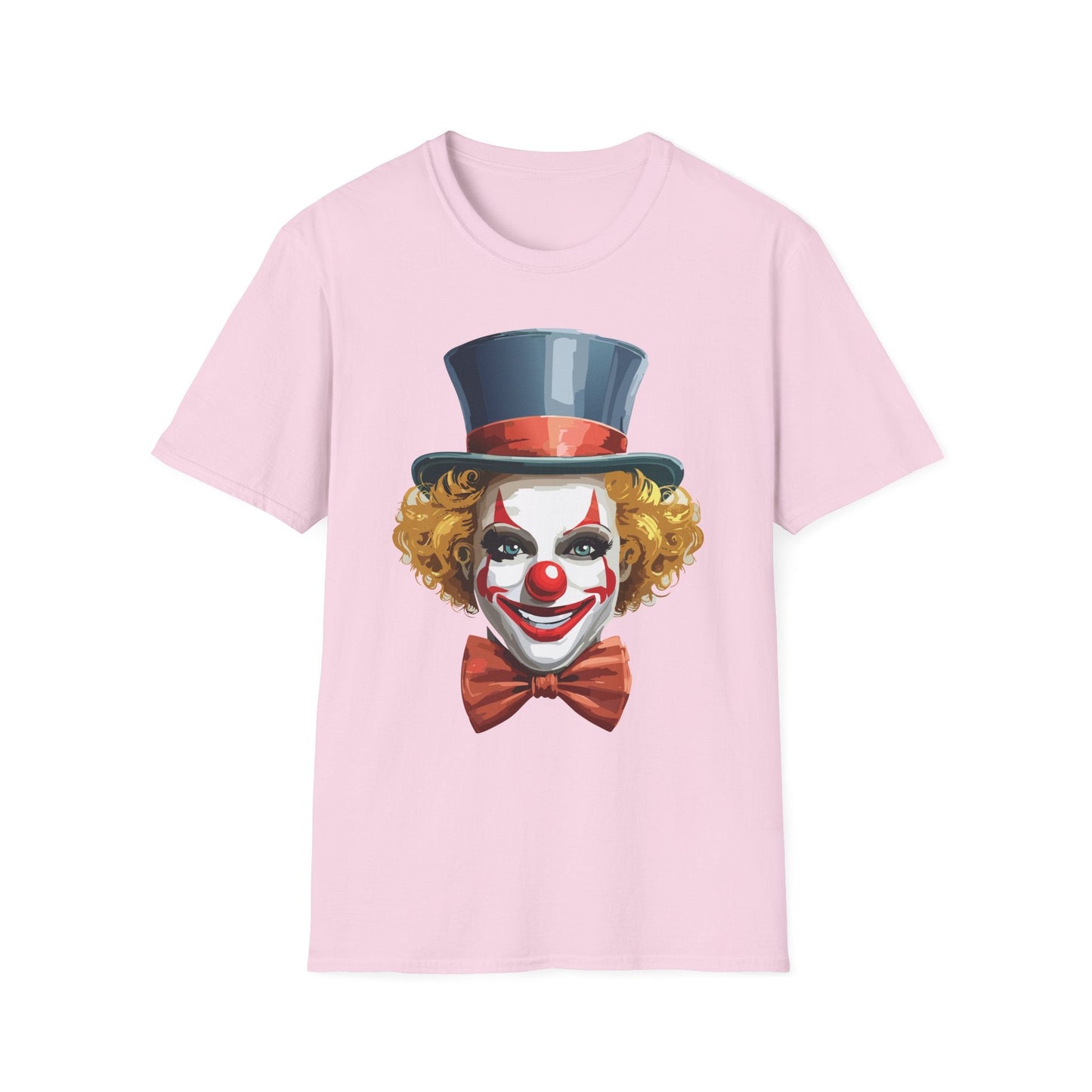 Clown Shirt T Shirt With Clown Funny Man Circus Shirt Scary Man Tee Unisex Gildan Softstyle 64000