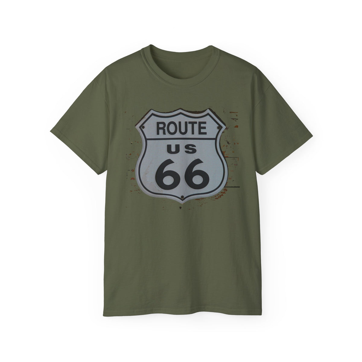 Route 66 Vintage Graphic Tee Unisex 100 Cotton Gildan T-Shirt