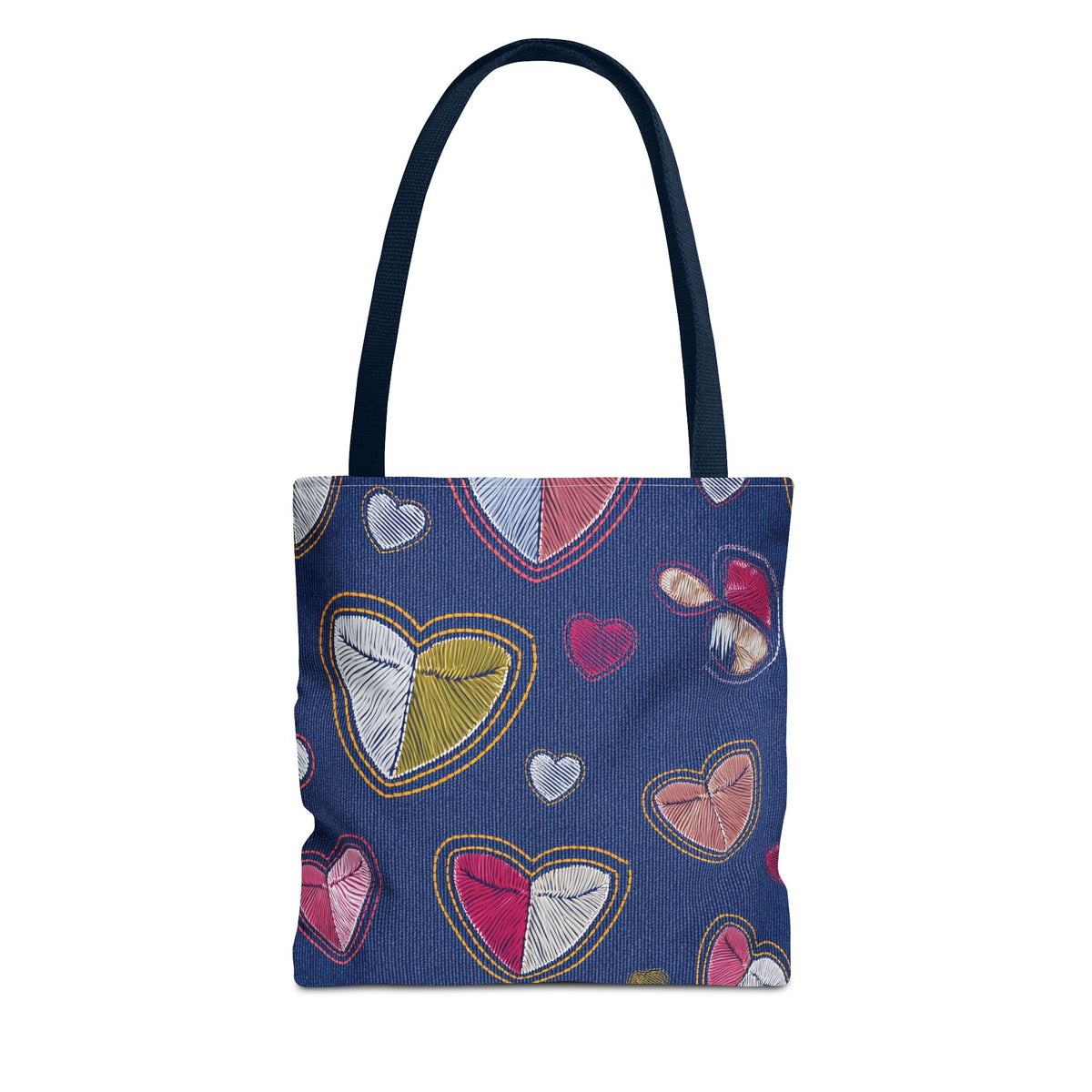 Love Day Graphic Design Denim Fabric Imitation Print Unisex Canvas Bag POLY 3 Sizes Tote Bag 201-7