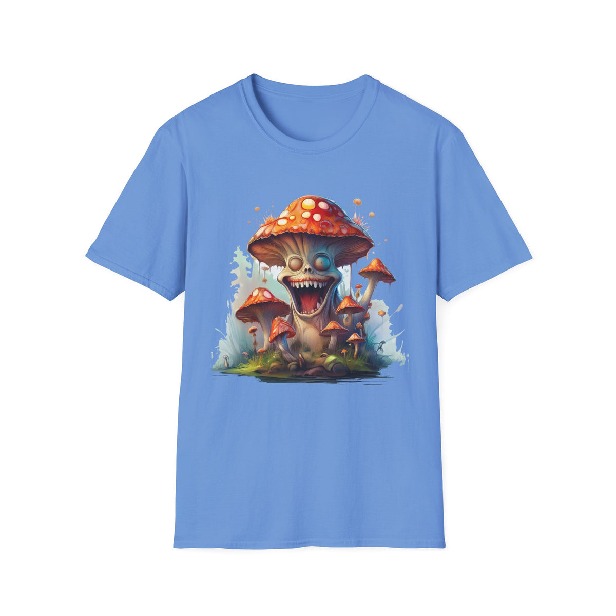 Funny Mashroom Cartoon  Graphic Tee Gildan Unisex 100 Cotton Tee Shirt c21