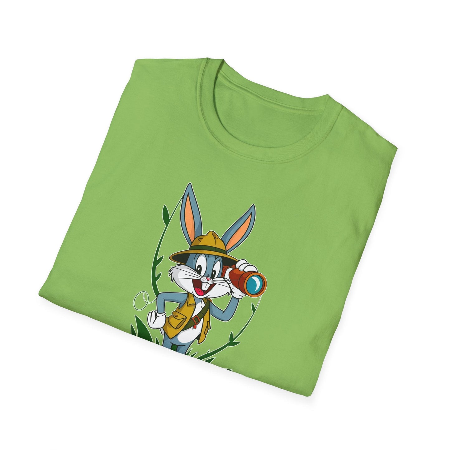Cartoon Bunny Graphic Unisex Cotton Animal Animation Artwork Design Tee 34