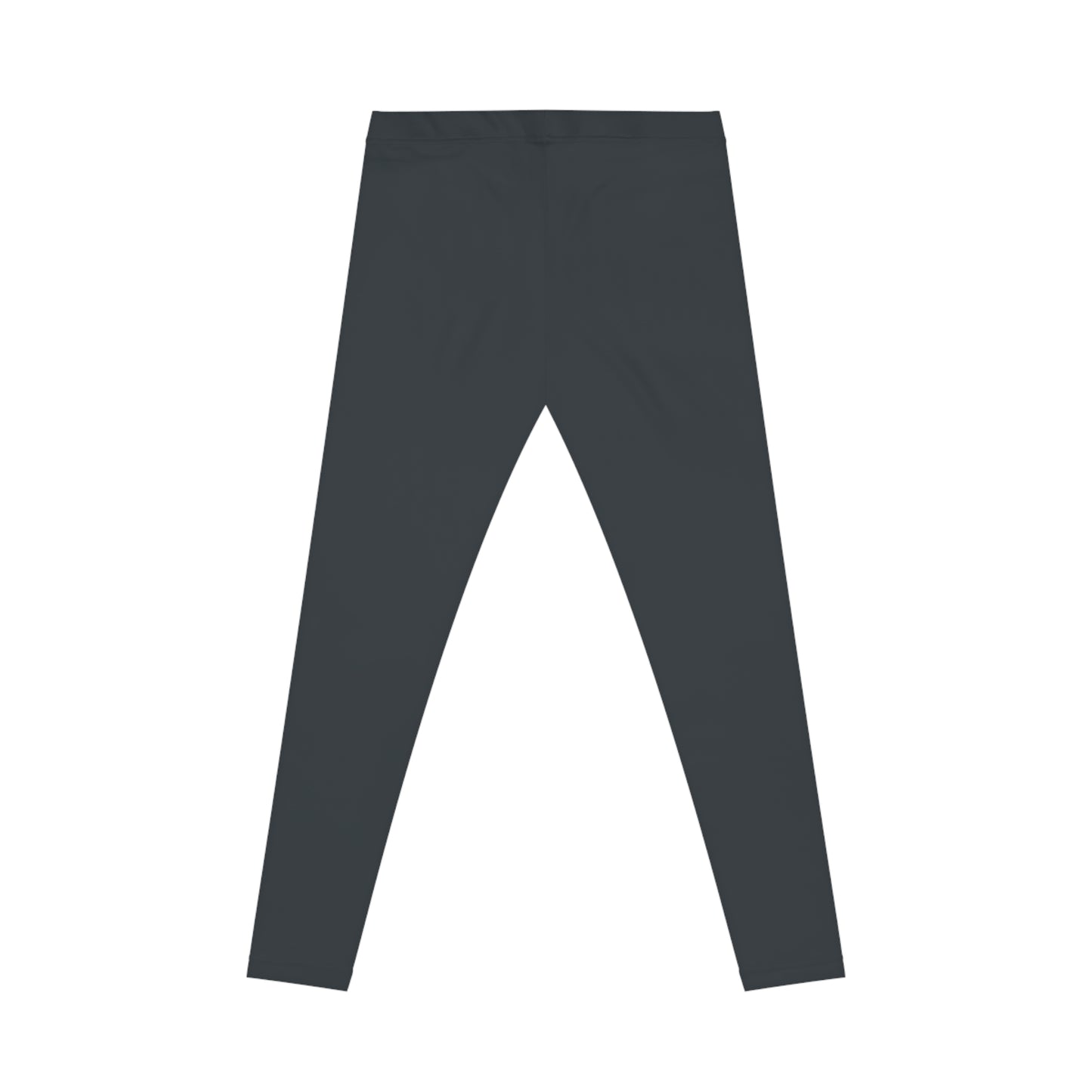 Jet Black Color Women's Poly-Span Casual Leggings Print Everyday Activewear Pants