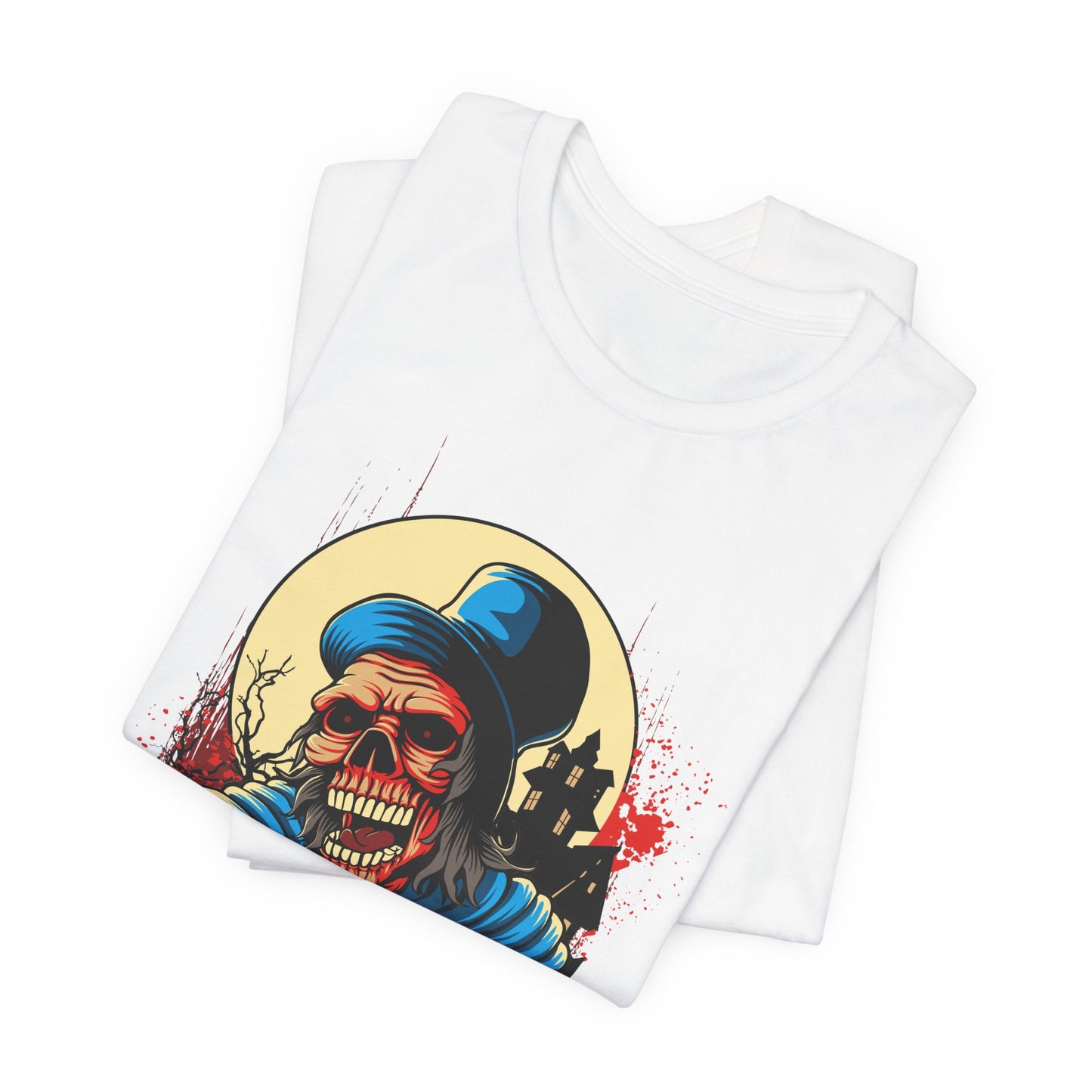 Skull Graphic Design Tee, Skull Shirt, Vintage Tees, Art Design T-Shirt, Graphic Tee, Art Shirts - 1