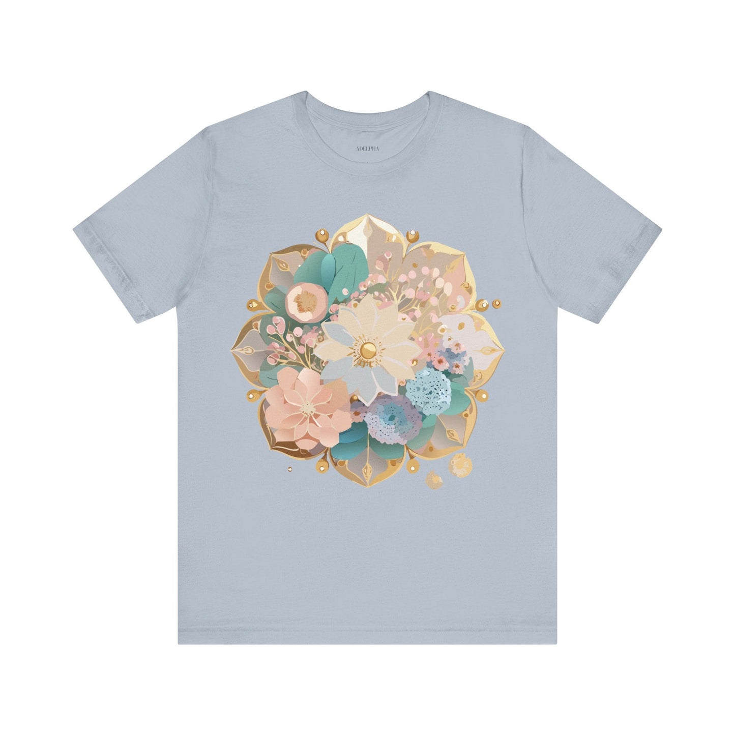 Mandala Graphic Unisex 100 Cotton Vintage Floral Artwork Tee 15