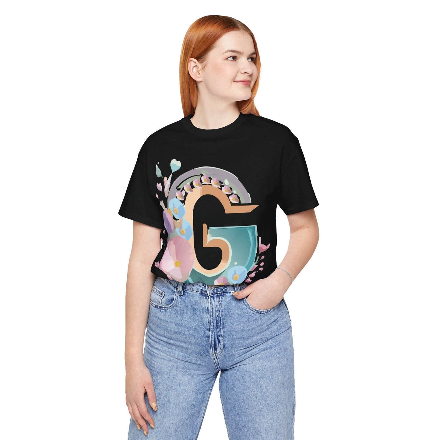 Adelpha Letter G Shirt Unisex Jersey Short Sleeve Graphic Tee With Vintage Inspired Artwork