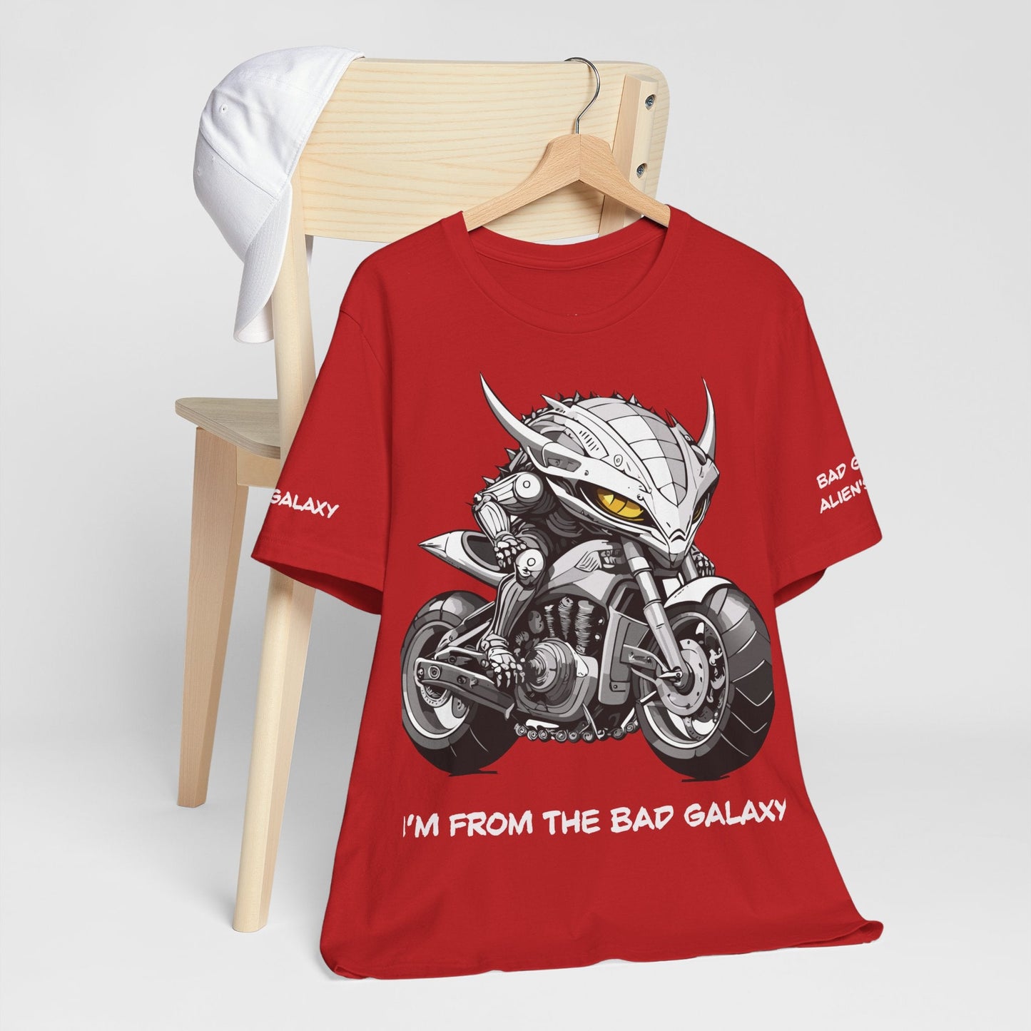 Alien Tee Shirt From Bad Galaxy 100 Percent Cotton Eco Friendly Inks Made In USA