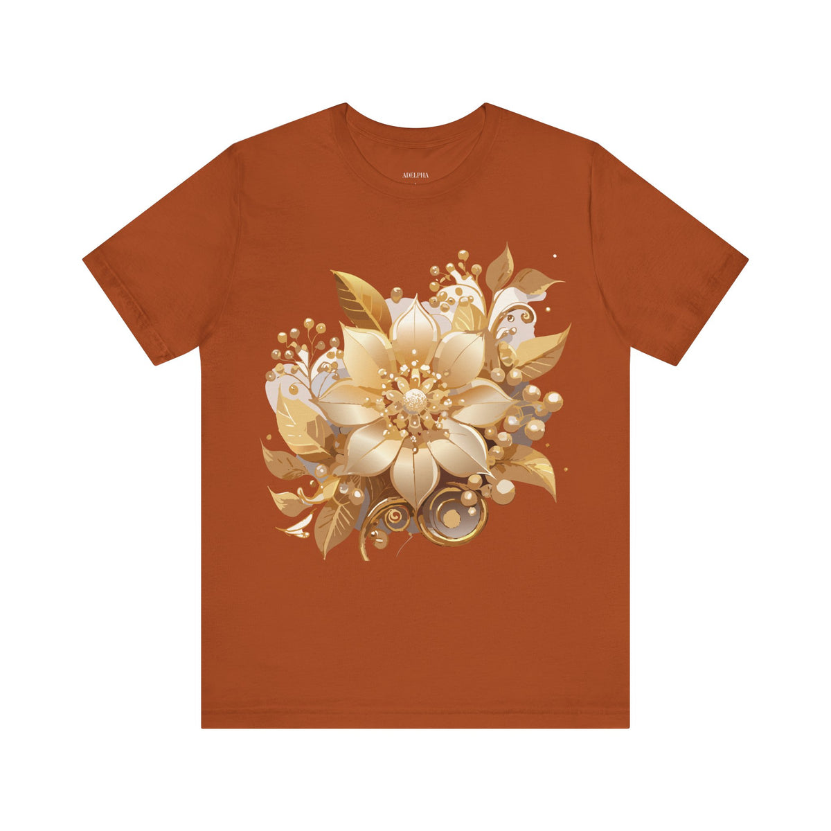 Jewelry Graphic Unisex Cotton Bella+Canvas Tee with Gemstones Art Design m44