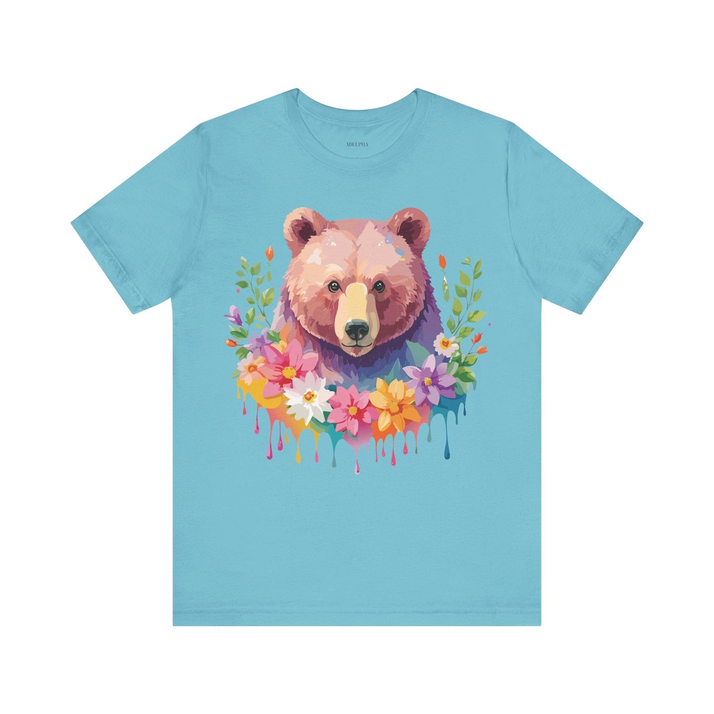Bear Graphic T Shirt By Adelpha Unisex Short Sleeve Art Design Tee