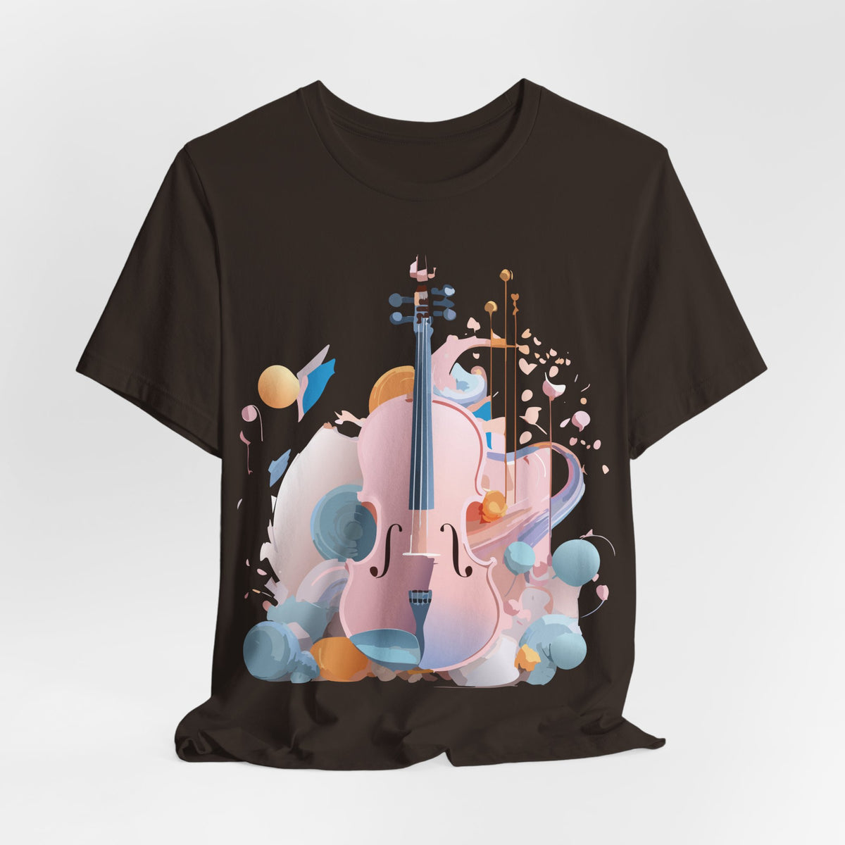 Music Graphic Unisex Cotton Bella+Canvas Tee with Art Design m102