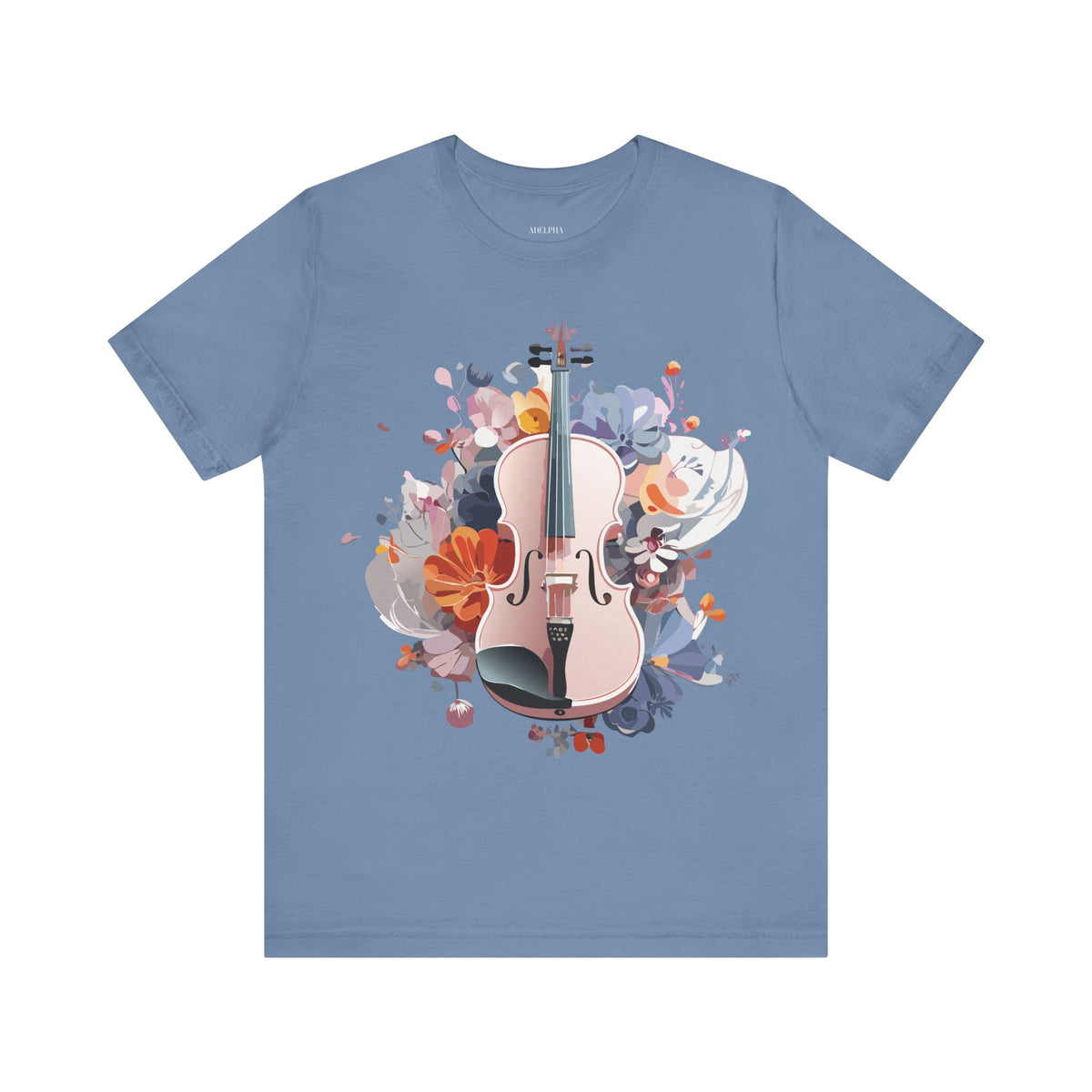 Music Graphic Unisex Cotton Bella+Canvas Tee with Art Design m115