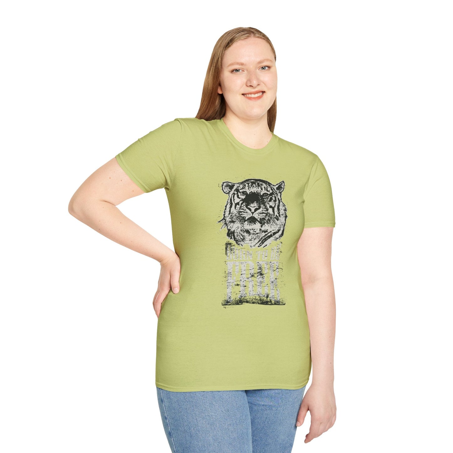 Art Design Shirt With Graphic Art Unisex Softstyle Tee 100 Percent Ring Spun Cotton