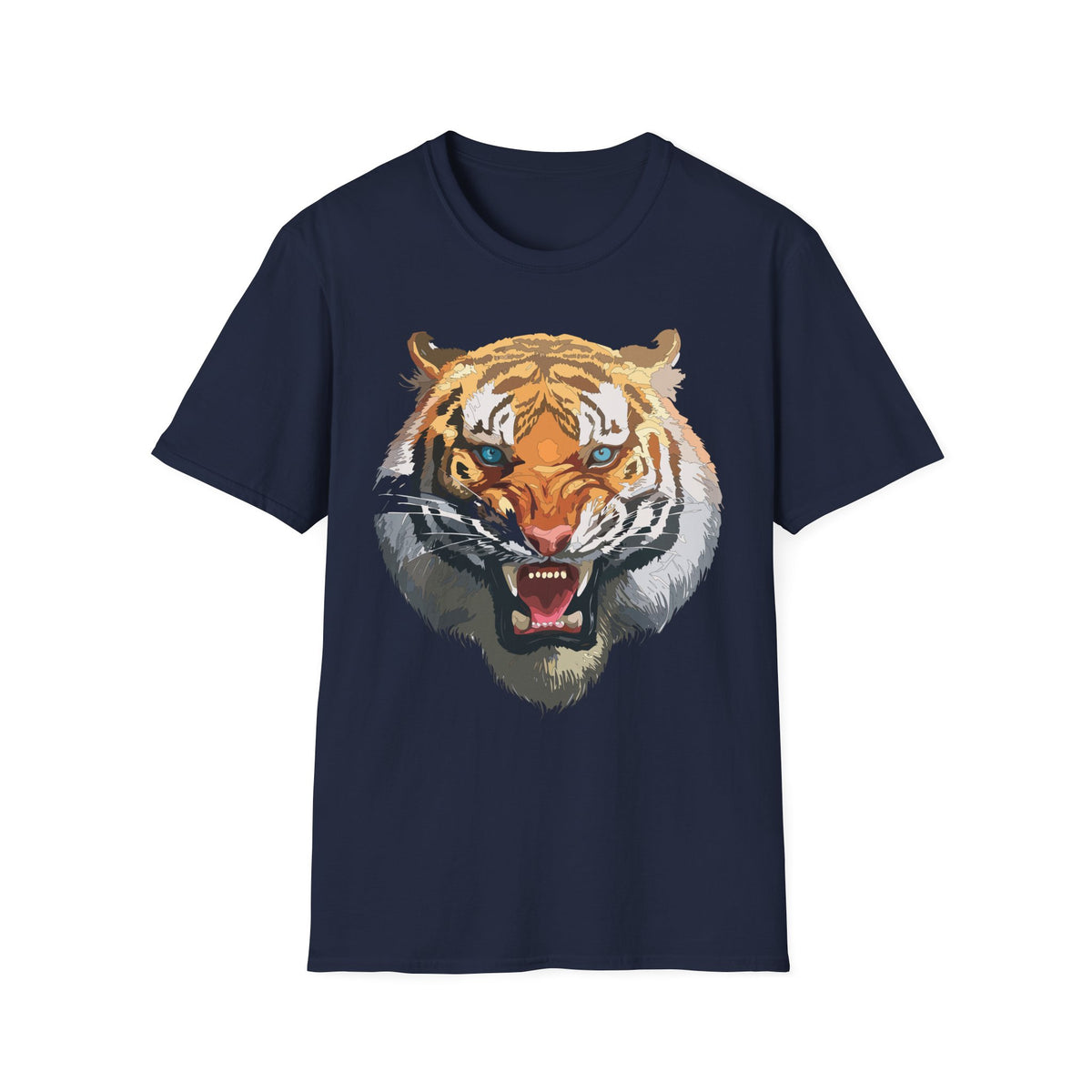 Roaring Tiger Face T-Shirt | Big Cat Graphic Tee