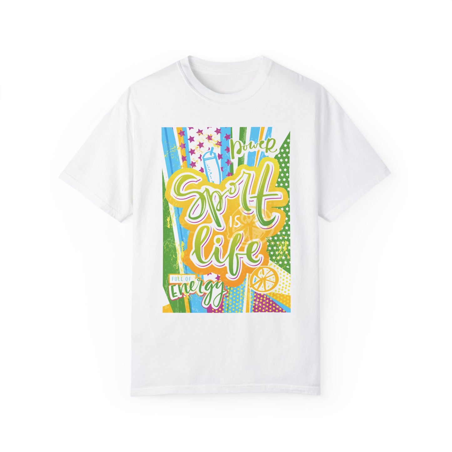 Unisex-T-Shirt mit Sports-Art-Design