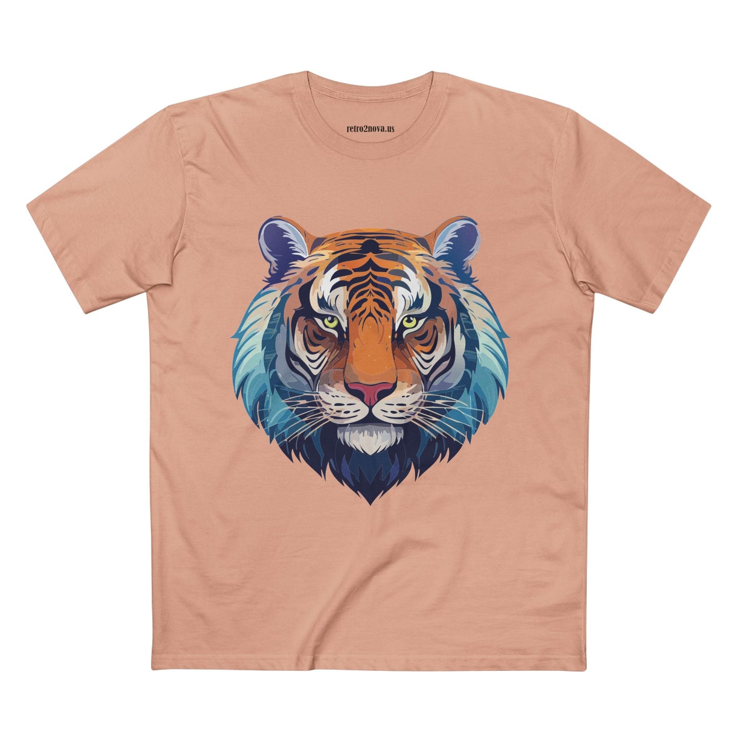 Tiger Shirt Unisex Premium Cotton Staple Tee With Original Art Design From Retro2Nova Exclusive Art Collection