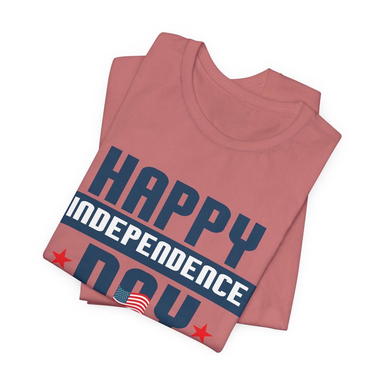 Happy Independence Day Graphic Unisex Cotton T-Shirt 017