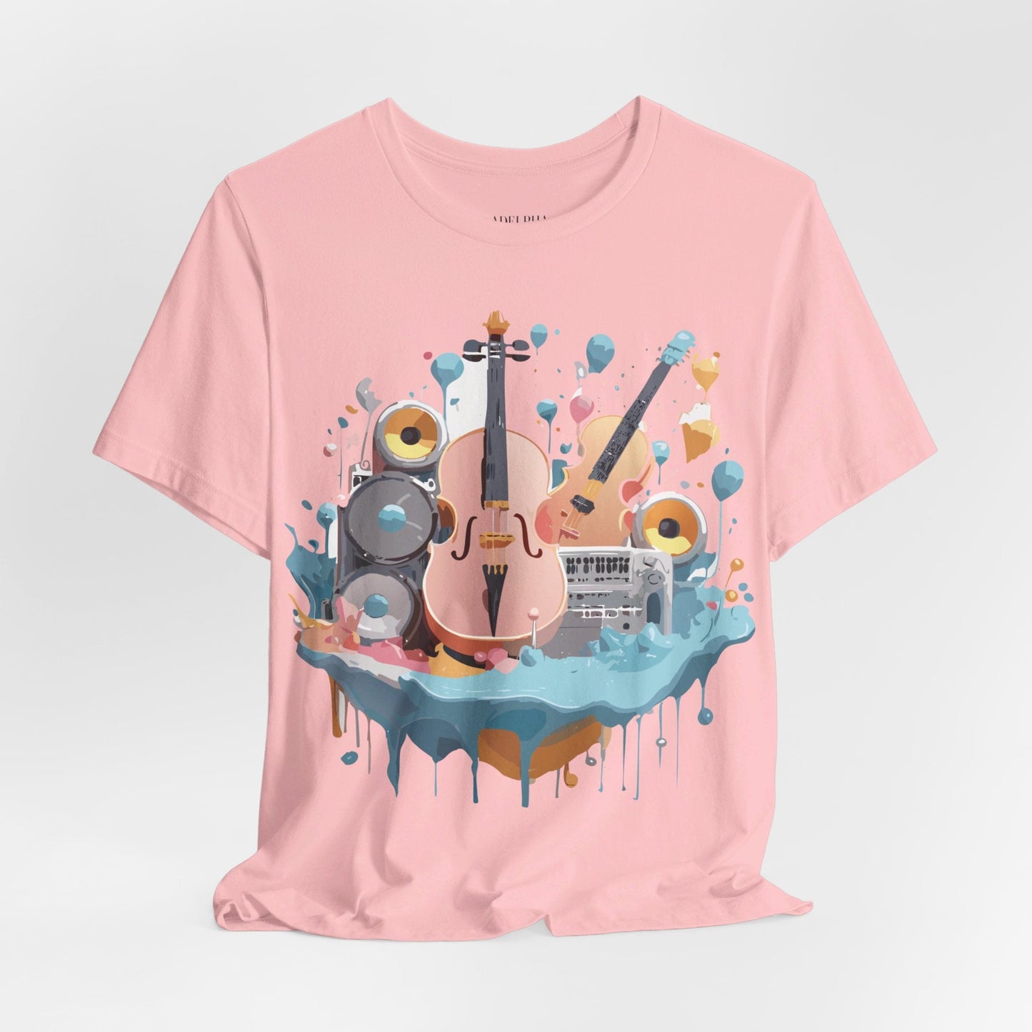 Adelpha Vintage Inspired Music Graphic T Shirt Unisex Jersey Short Sleeve Tee Artwork