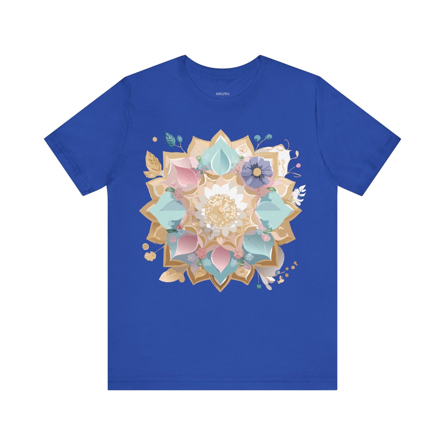 Mandala Graphic Unisex 100 Cotton Vintage Floral Artwork Tee 16