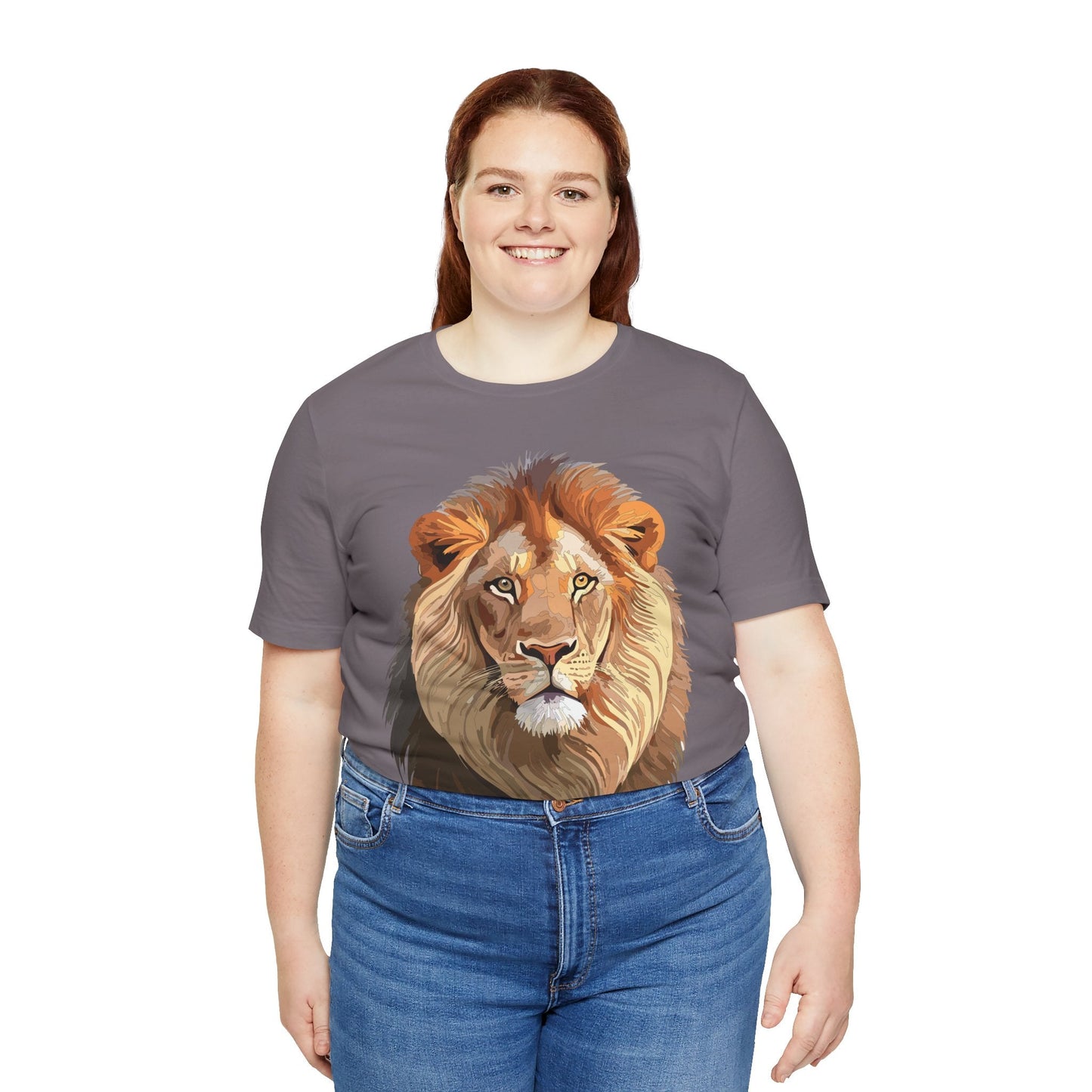 Unisex Animal Graphic Tee Shirt With Wild Animals Art Design For Everyday Wear Casual