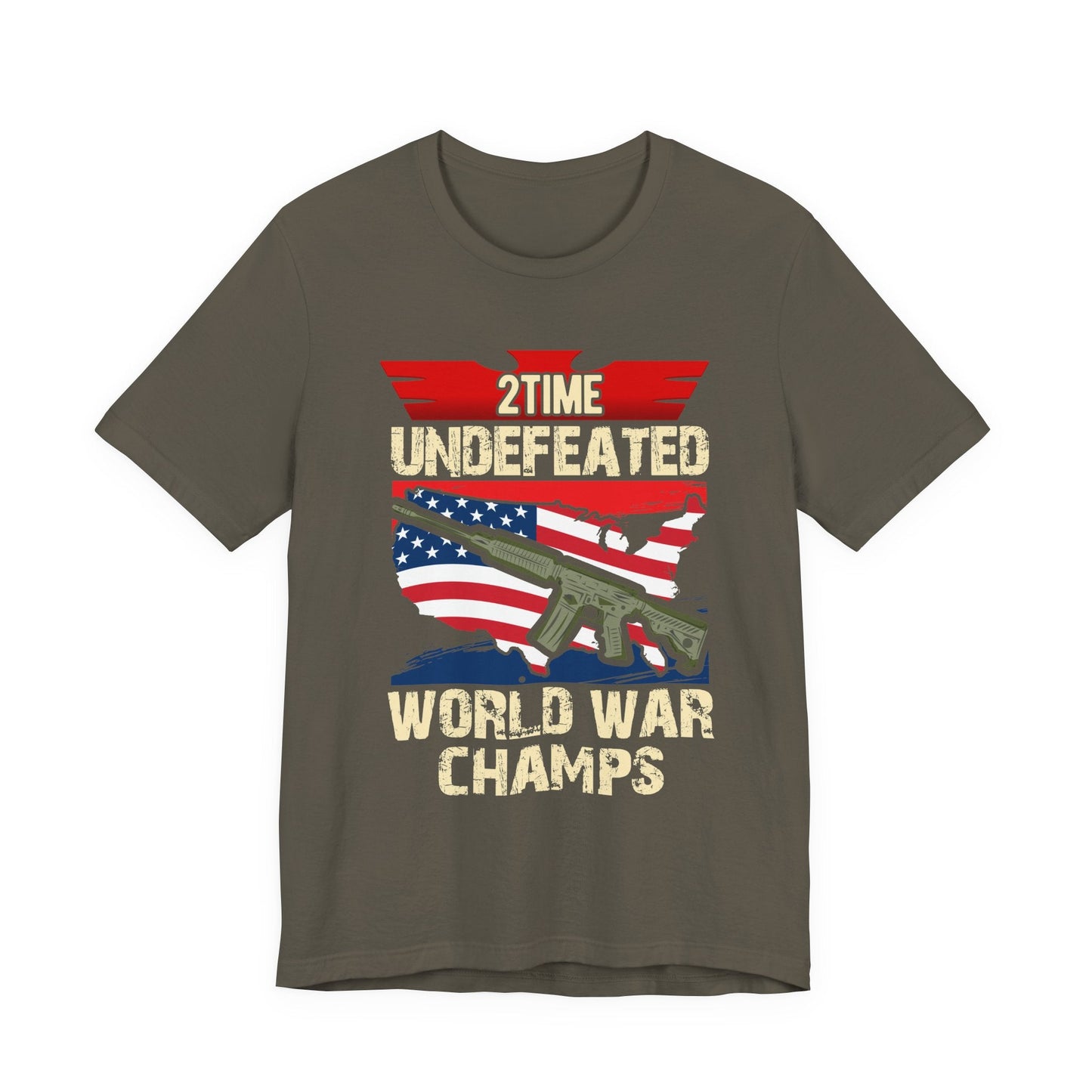 Army Veteran Patriotic Graphic Design Unisex Cotton T-Shirt v15