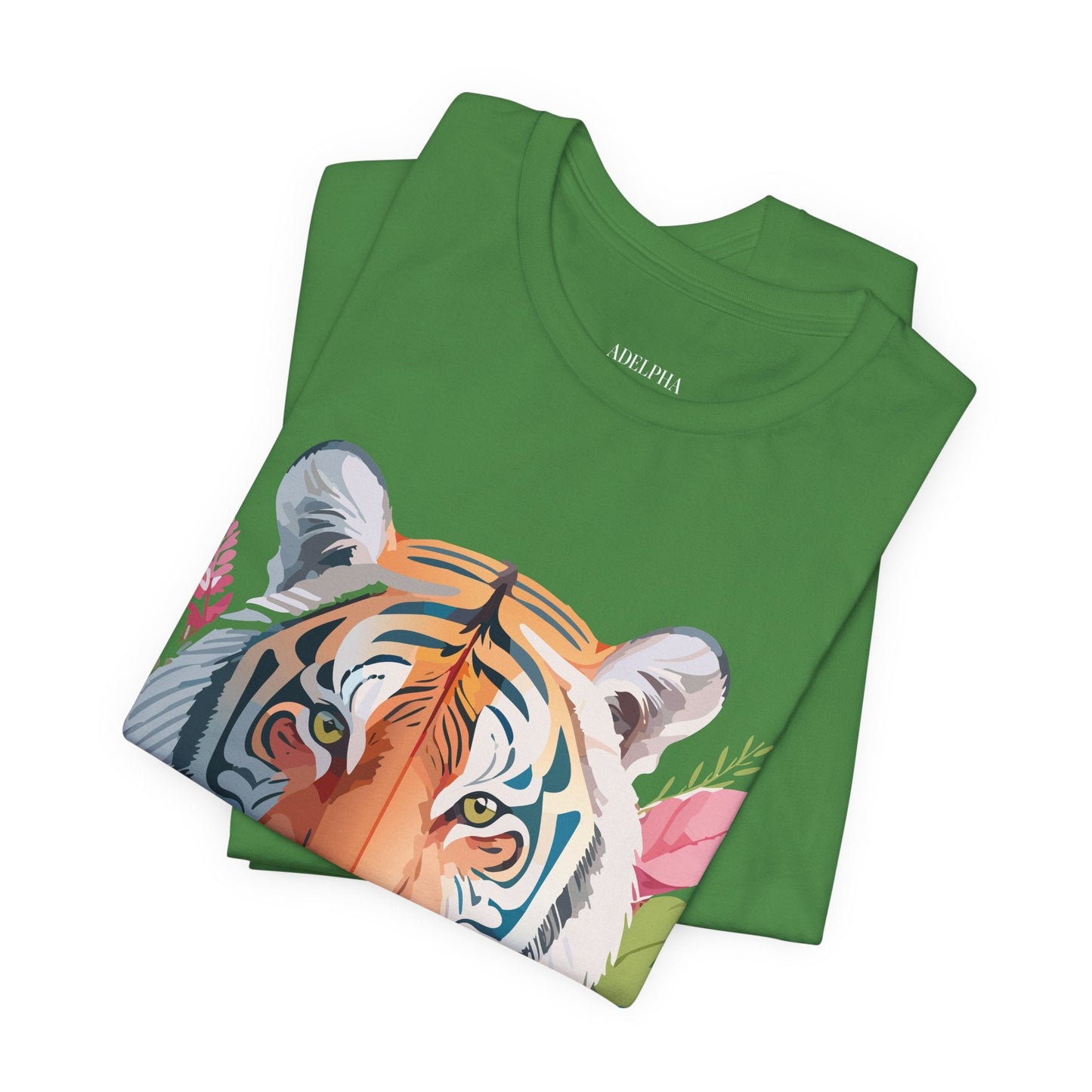 Tiger Graphic Unisex 100 Cotton Vintage Art with Animal Tee 13