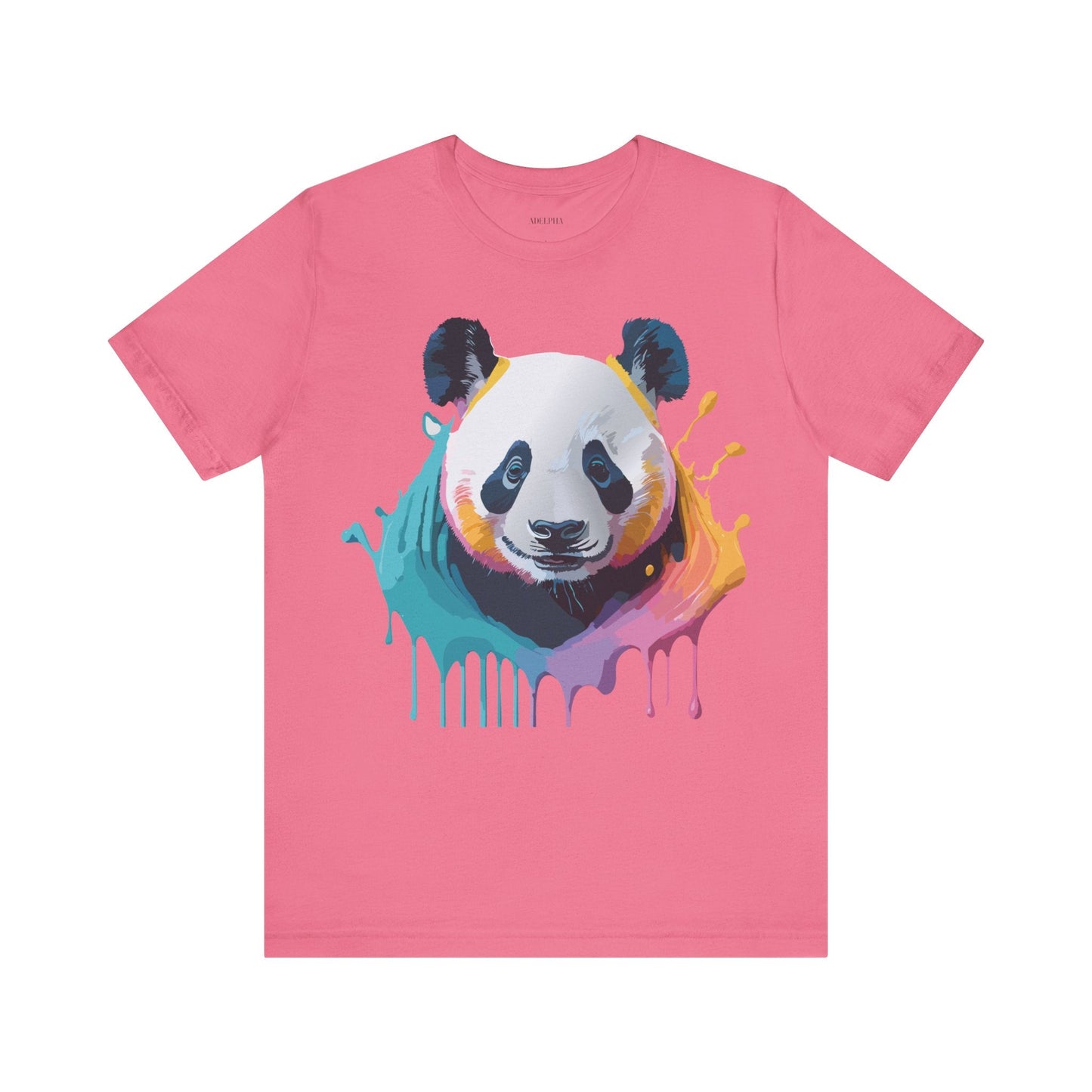 Panda Shirt Unisex Graphic Tee Vintage Inspired Art by Adelpha Premium Jersey Short Sleeve
