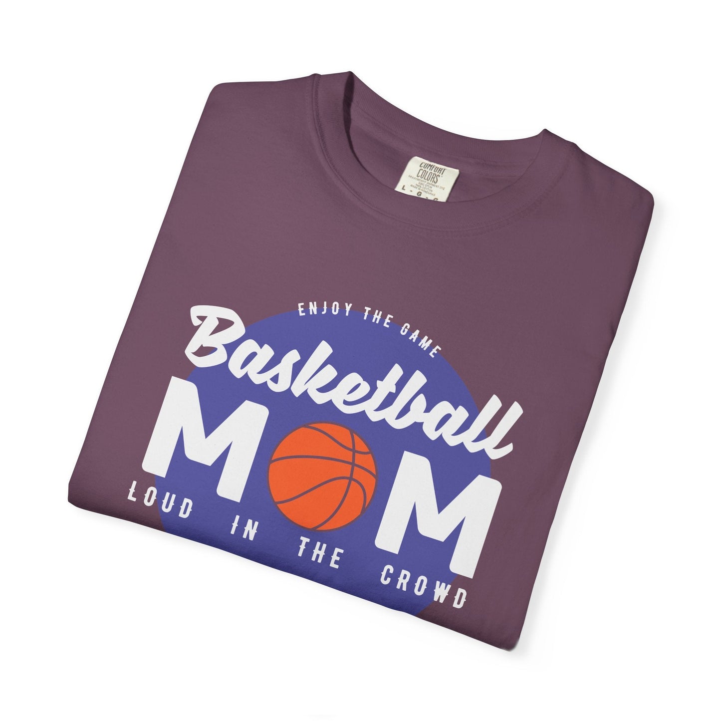 Basketball Mom T-shirt Mother's Day Mama Tee Unisex Comfort Colors Garment-Dyed Cotton h31