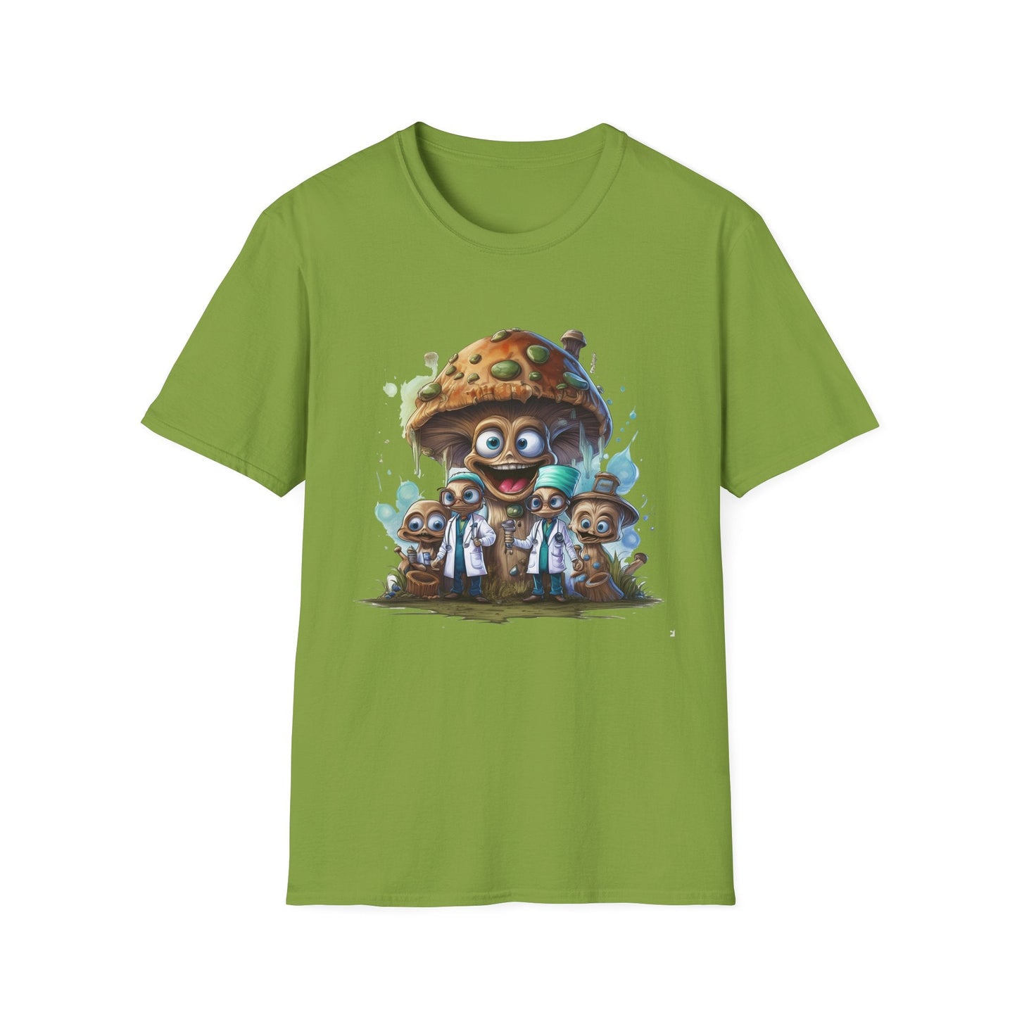 Mashroom Tee Shirt Unisex Funny Mushroom Design Softstyle 64000 Cotton Graphic Tee
