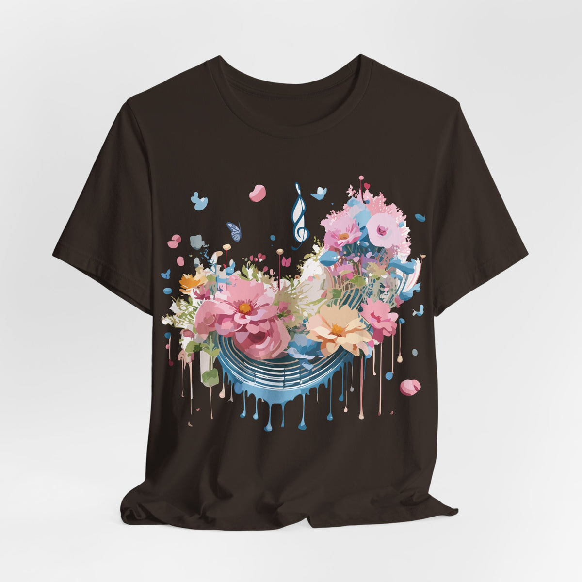 Music Graphic Unisex Cotton Bella+Canvas Tee with Art Design m88