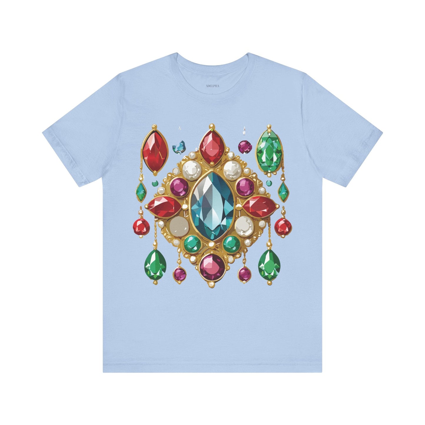 Jewelry Graphic Unisex 100 Cotton Vintage Treasure Art T-Shirt 44